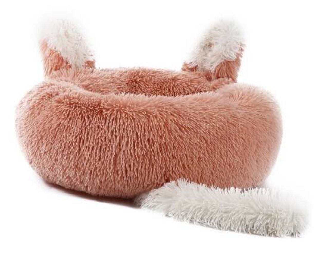 Plush Pet Bed w/ Ears and Tail