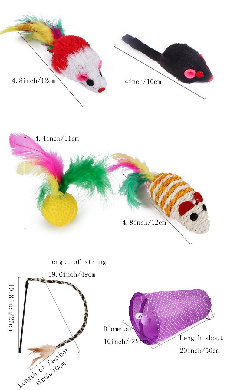 21 Pieces Cat Toys