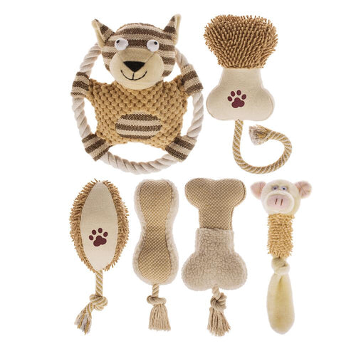 Adorable Dog Plush Toys Set 6-Pack