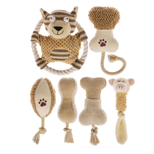 Adorable Dog Plush Toys Set 6-Pack