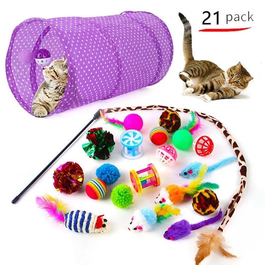 21 Pieces Cat Toys